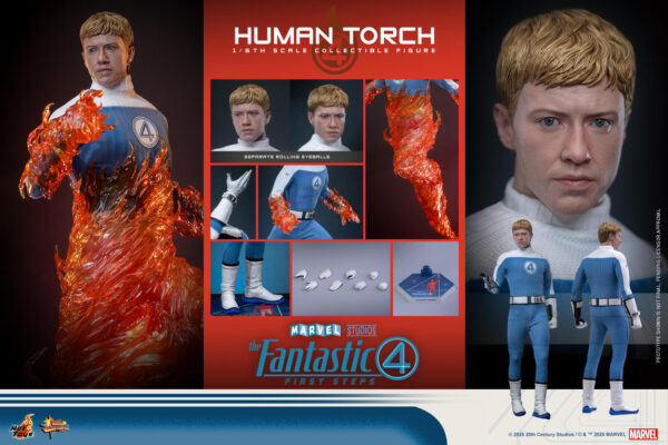 f4humantorch (1) Hot Toys The Fantastic Four First Steps - Human Torch - Imagen 1