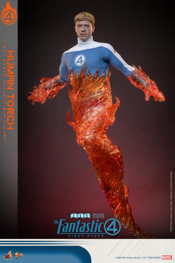 f4humantorch (10) Hot Toys The Fantastic Four First Steps - Human Torch - Imagen 11
