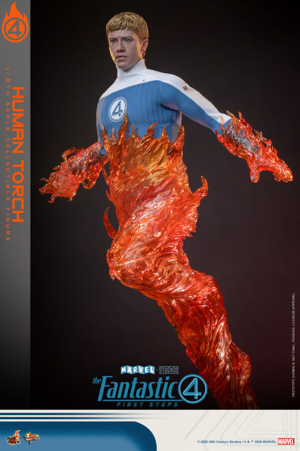 f4humantorch (3) Hot Toys The Fantastic Four First Steps - Human Torch - Imagen 4