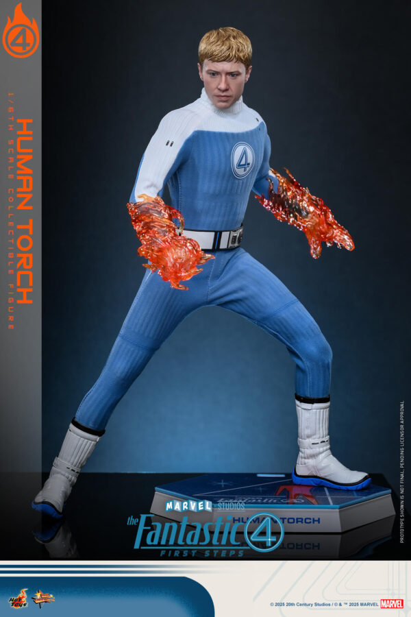 f4humantorch (5) Hot Toys The Fantastic Four First Steps - Human Torch - Imagen 6