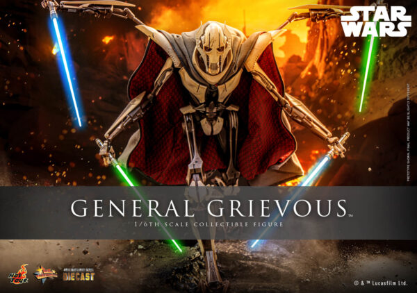 grievious (7) Hot Toys Star Wars Episode III - General Grievious - Imagen 8