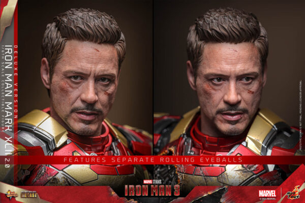 im3dx (15) Hot Toys Iron Man 3 - Iron Man Mark XLII 2.0 Deluxe Edition - Imagen 16