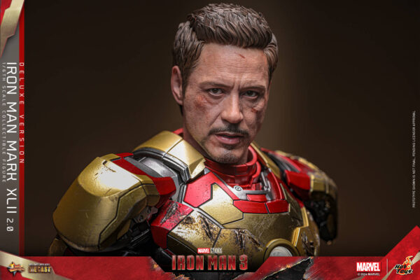 im3dx (19) Hot Toys Iron Man 3 - Iron Man Mark XLII 2.0 Deluxe Edition - Imagen 20