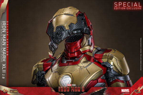 im3dx (5) Hot Toys Iron Man 3 - Iron Man Mark XLII 2.0 Deluxe Edition - Imagen 6