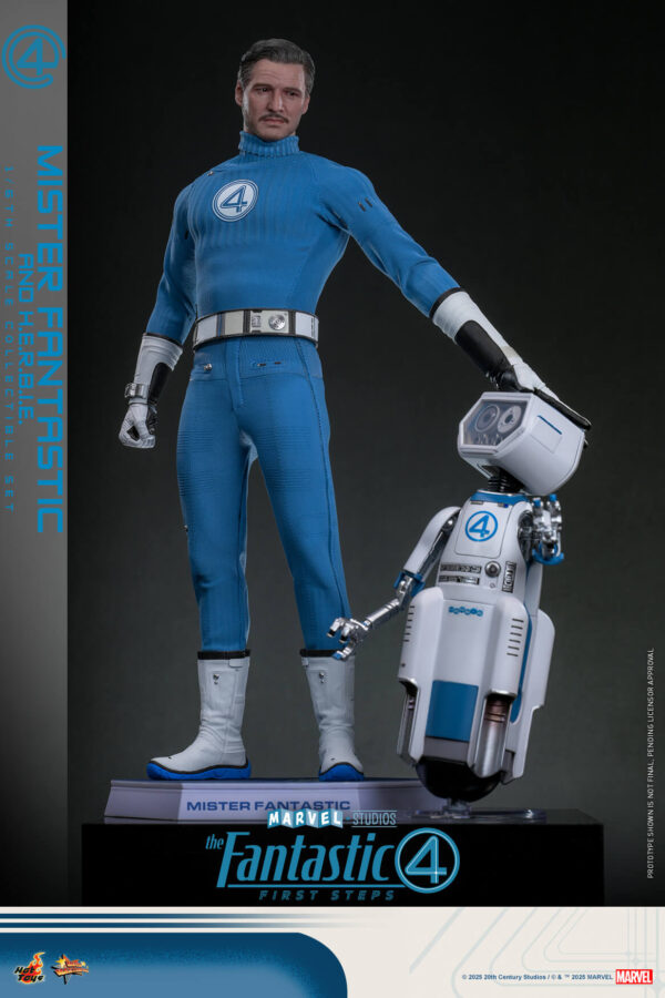 mrfanherbie (11) Hot Toys The Fantastic Four First Steps - Mister Fantastic and H.E.R.B.I.E. - Imagen 12