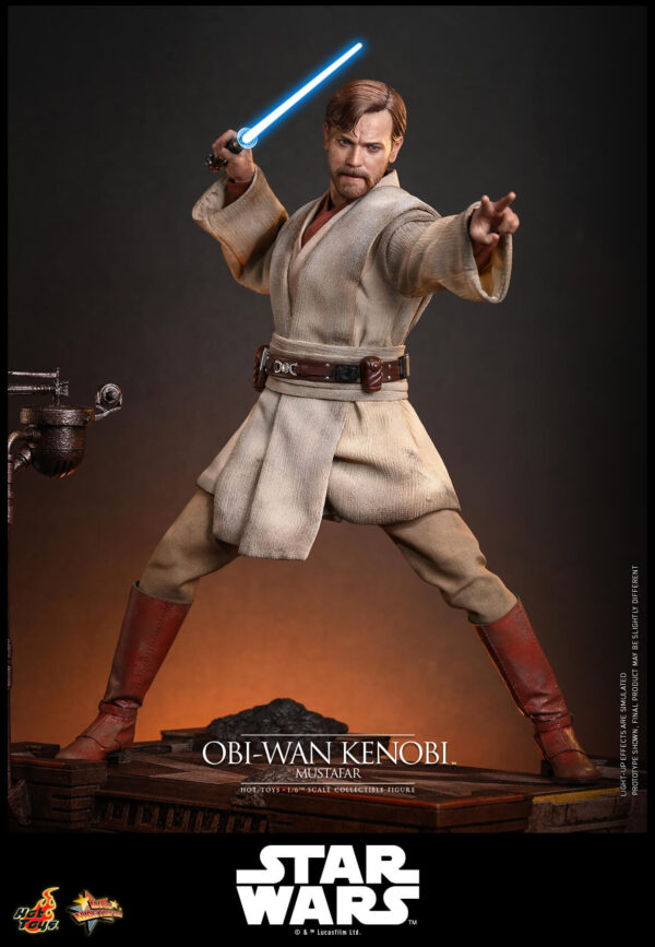 owkmustafar (7) Hot Toys Star Wars Episode III - Obi Wan Kenobi (Mustafar) - Imagen 8