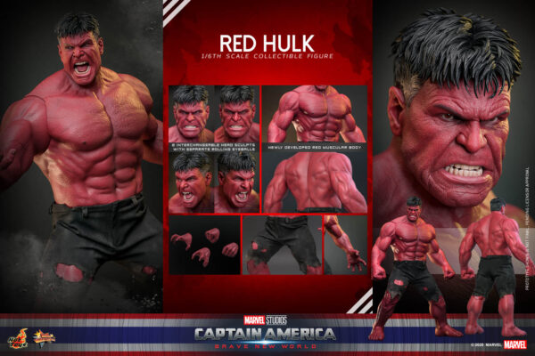redhulk (1) Hot Toys Captain America Brave New World - Red Hulk - Imagen 1