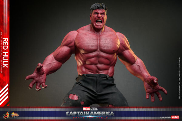 redhulk (16) Hot Toys Captain America Brave New World - Red Hulk - Imagen 17