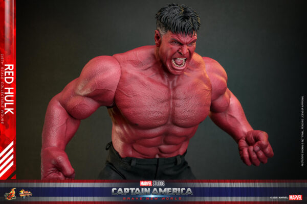redhulk (20) Hot Toys Captain America Brave New World - Red Hulk - Imagen 21