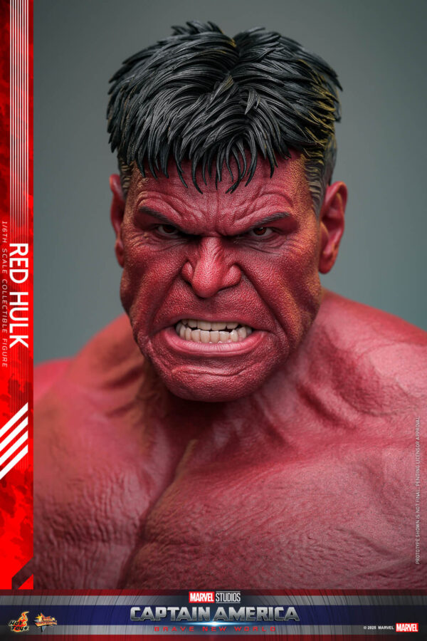 redhulk (9) Hot Toys Captain America Brave New World - Red Hulk - Imagen 10