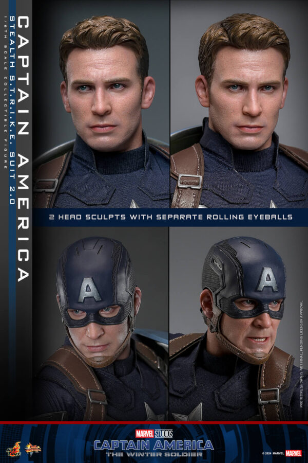 strike (17) Hot Toys Captain America The Winter Soldier - Captain America (Stealth S.T.R.I.K.E. Suit) 2.0 - Imagen 18