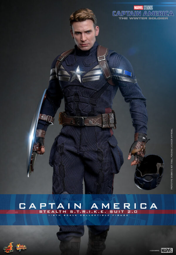 strike (6) Hot Toys Captain America The Winter Soldier - Captain America (Stealth S.T.R.I.K.E. Suit) 2.0 - Imagen 7