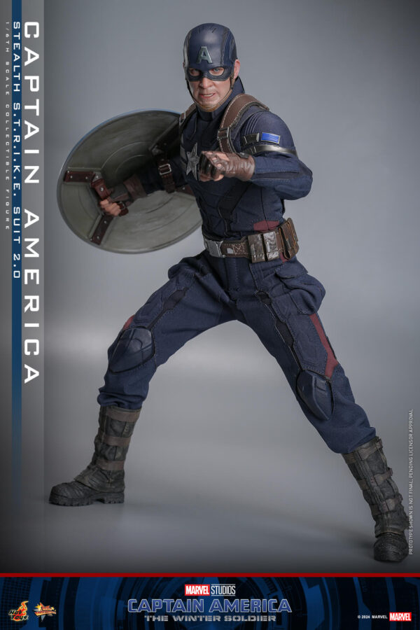 strike (8) Hot Toys Captain America The Winter Soldier - Captain America (Stealth S.T.R.I.K.E. Suit) 2.0 - Imagen 9