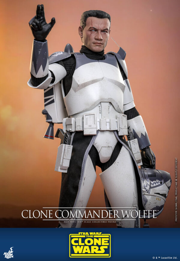 wolffe (10) Hot Toys Star Wars The Clone Wars - Clone Commander Wolffe - Imagen 11