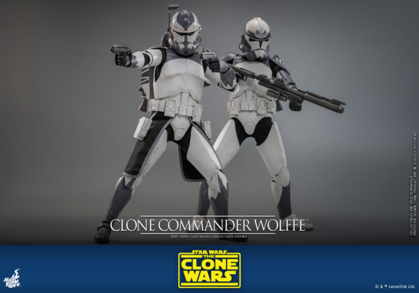 wolffe (15) Hot Toys Star Wars The Clone Wars - Clone Commander Wolffe - Imagen 16