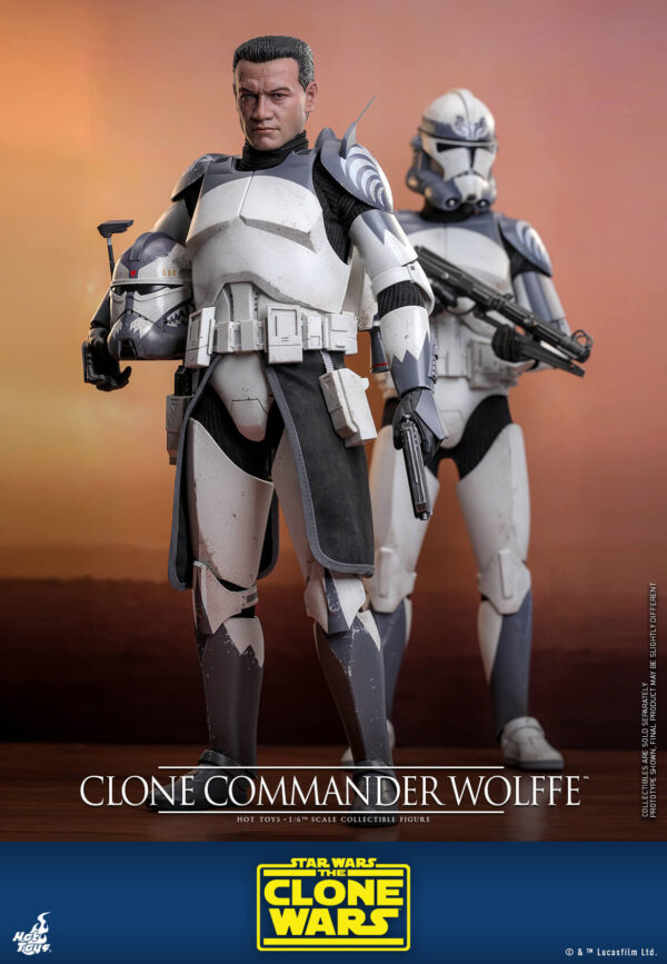 wolffe (16) Hot Toys Star Wars The Clone Wars - Clone Commander Wolffe - Imagen 17