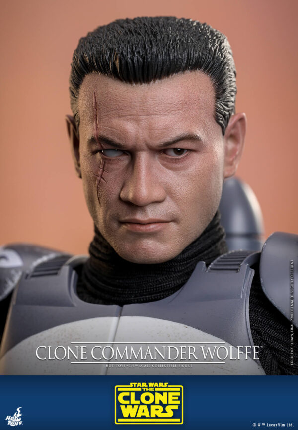 wolffe (18) Hot Toys Star Wars The Clone Wars - Clone Commander Wolffe - Imagen 19