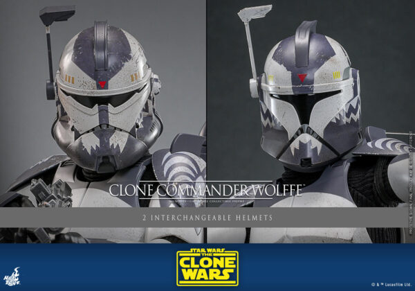 wolffe (19) Hot Toys Star Wars The Clone Wars - Clone Commander Wolffe - Imagen 20