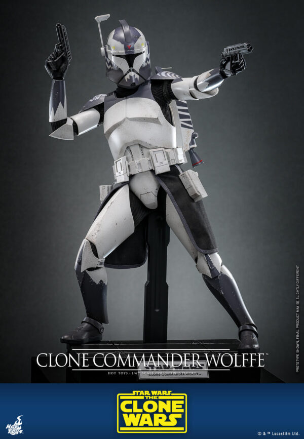 wolffe (2) Hot Toys Star Wars The Clone Wars - Clone Commander Wolffe - Imagen 3