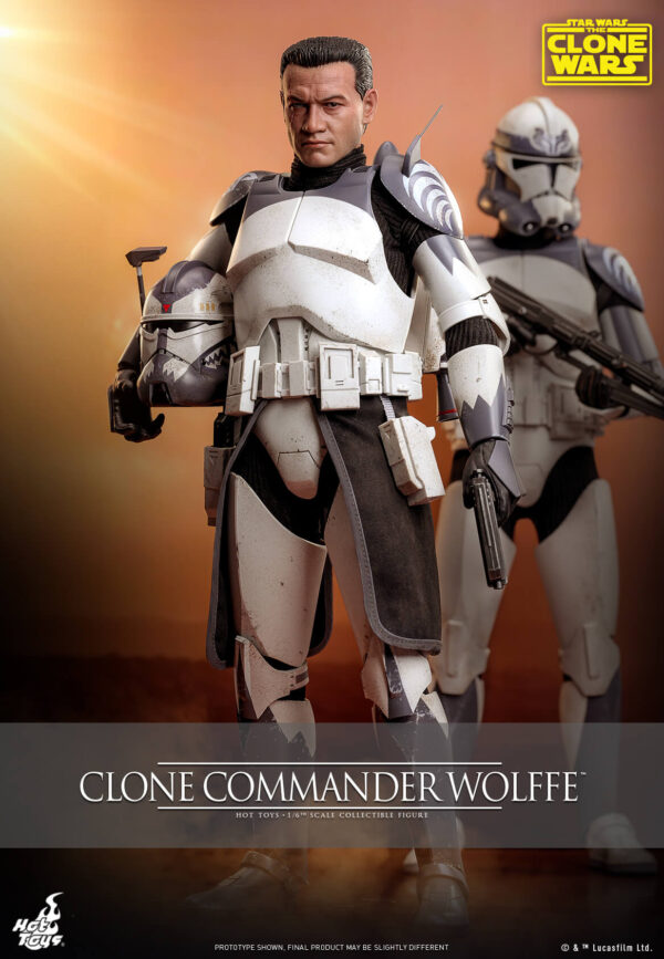 wolffe (3) Hot Toys Star Wars The Clone Wars - Clone Commander Wolffe - Imagen 4