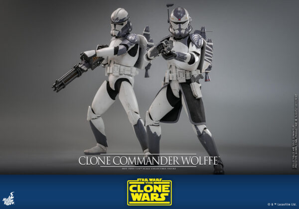 wolffe (4) Hot Toys Star Wars The Clone Wars - Clone Commander Wolffe - Imagen 5