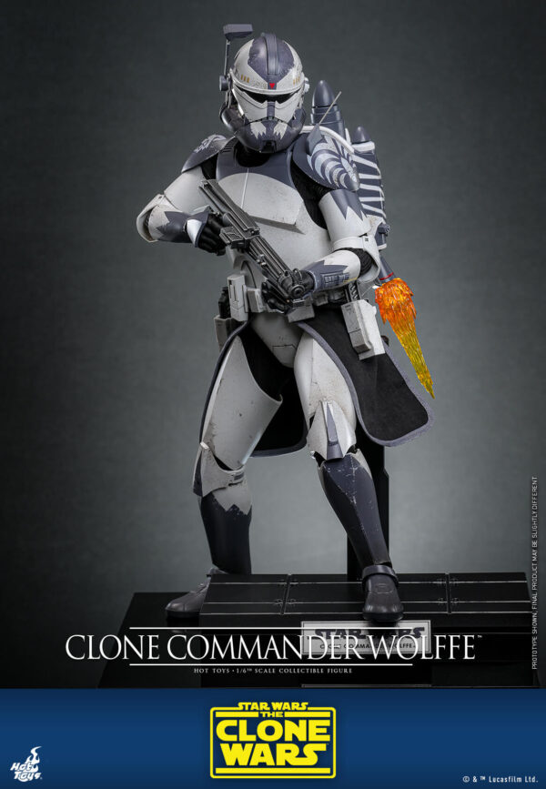 wolffe (7) Hot Toys Star Wars The Clone Wars - Clone Commander Wolffe - Imagen 8