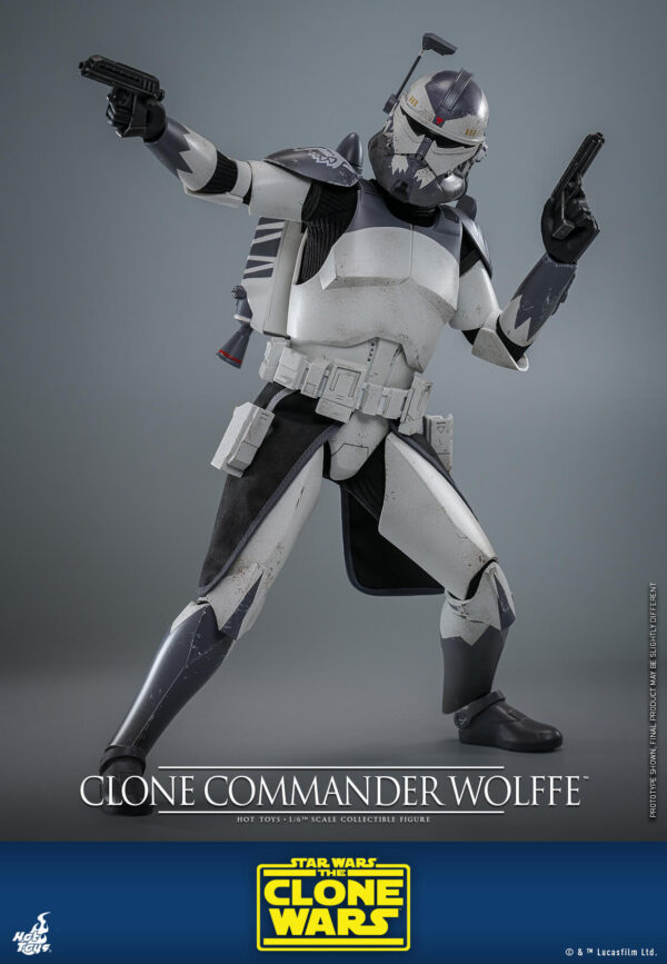 wolffe (9) Hot Toys Star Wars The Clone Wars - Clone Commander Wolffe - Imagen 10
